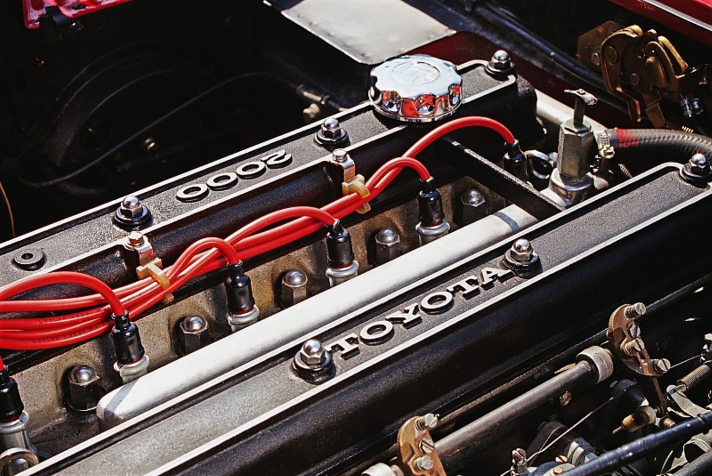 Zwei Liter Hubraum hat der Motor des Toyota 2000 GT.