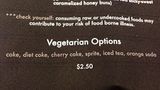 Warum sollte man auf Vegetarier auch immer Rücksicht nehmen? In diesem Restaurant gibt es eine Auswahl für Vegetarier – in flüssiger Form.