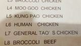 In diesem chinesischen Restaurant gibt es auch etwas für Kannibalen – menschliches Hühnchen