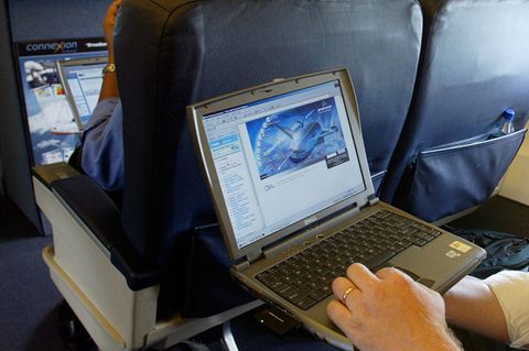 In Zukunft auf vielen Verbindungen in die USA und nach Großbritannien verboten: Laptops in der Flugzeugkabine.