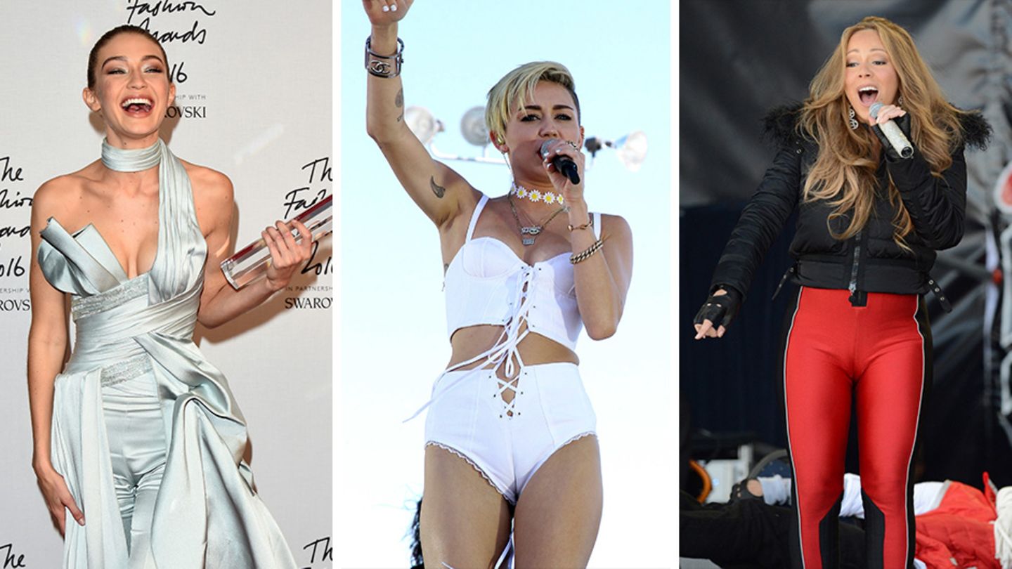 Gigi Hadid, Miley Cyrus und Mariah Carey