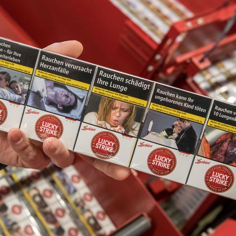 Schockbilder auf Zigarettenpackungen