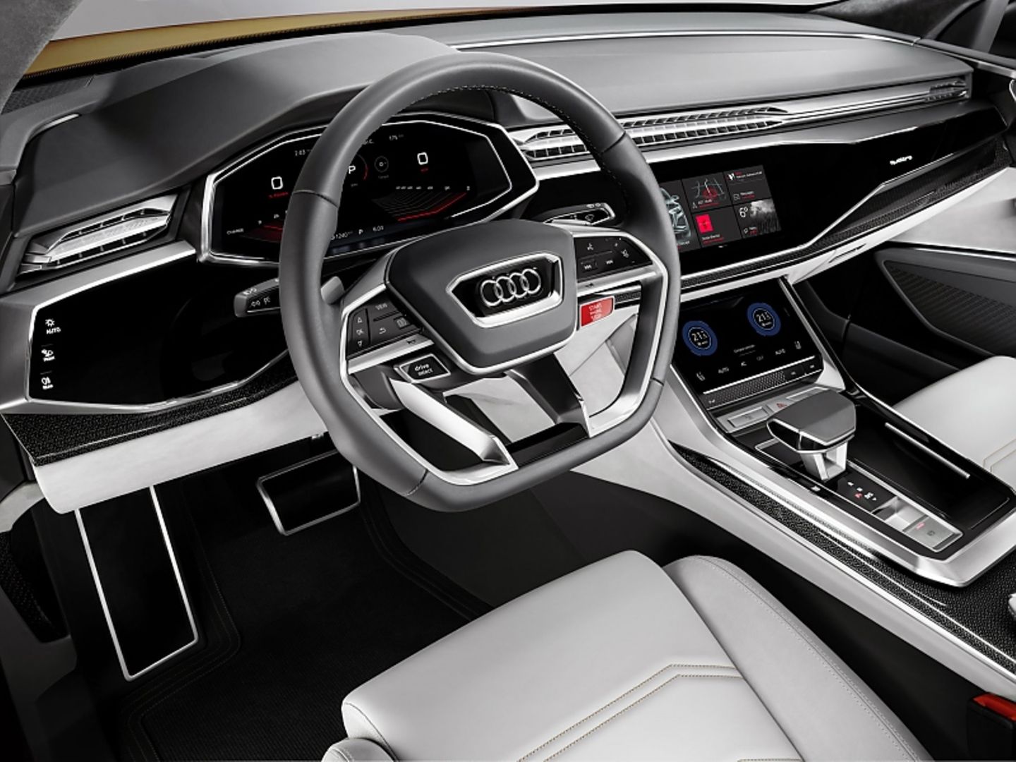 Audi Q8 Concept - mehrere Touchdisplays