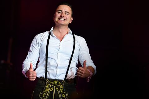 Musiker Andreas Gabalier beim Auftakt seiner Unplugged-Tournee in Mannheim