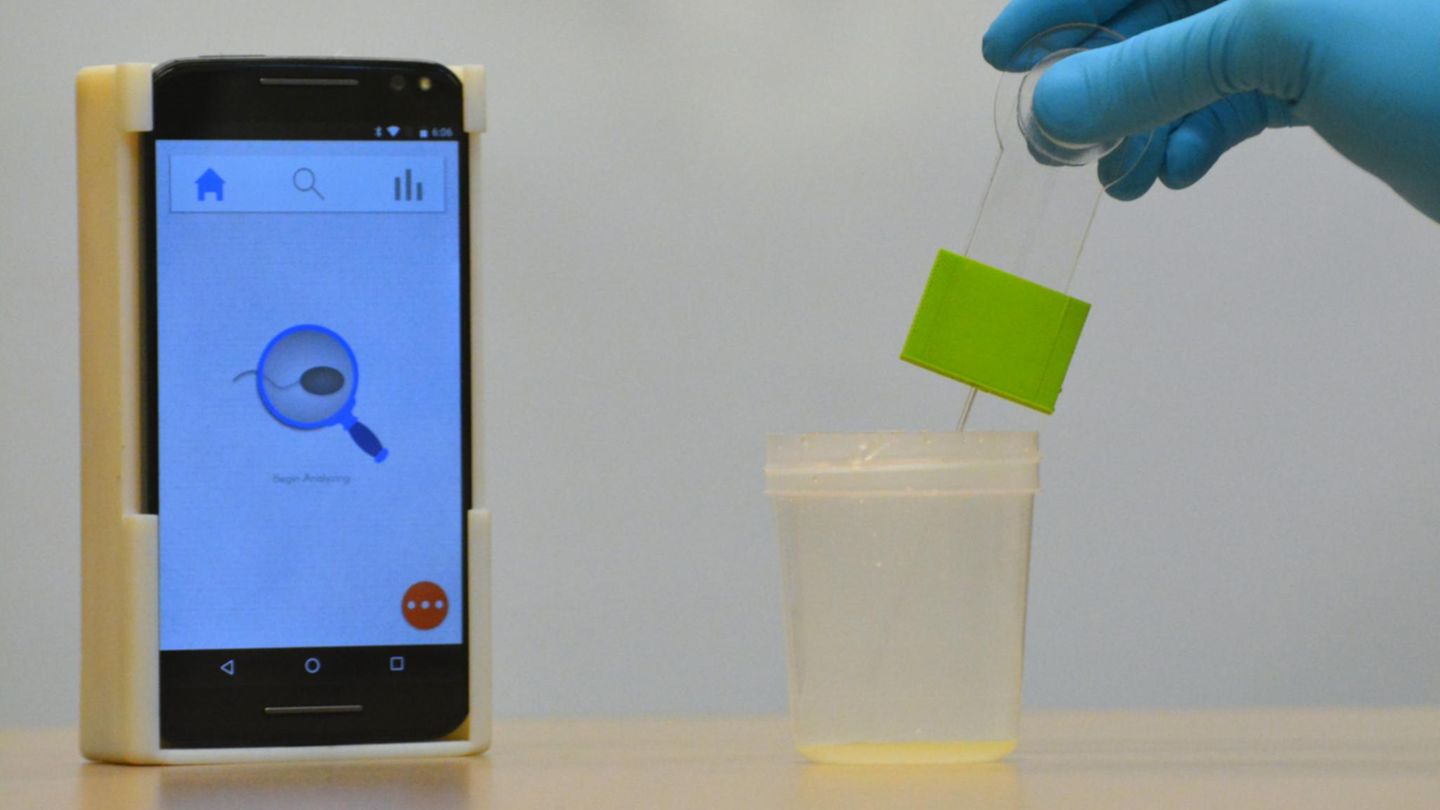 Sperma-Test App Handy-Kamera