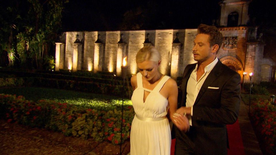 Der Bachelor und Kandidatin Erika im Finale Der Bachelor und Kandidatin Erika im Finale