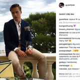 Gustav Magnar Witzoe     Der 23-jährige Norweger ist der Sohn von Gustav Witzoe, der mit seinem Lachsfarm-Imperium Salmar reich wurde. Der Filius investiert in Immobilien und Tech-Start-ups, sein Vermögen wird auf 1,6 Milliarden Dollar geschätzt. Auf Instagram lässt er Interessierte an seinem Luxusleben teilhaben, wie hier auf einer Feier am französischen Nationalfeiertag.