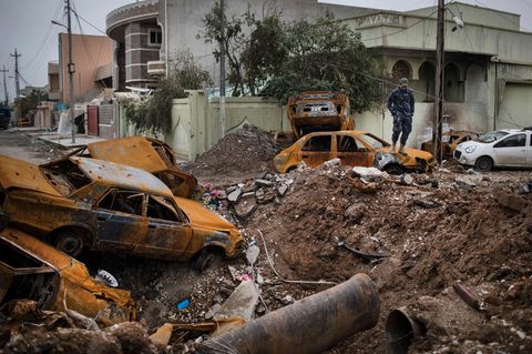 Zerstörungen in Mossul - Zivile Opfer gehen wohl auch auf das Konto des US-geführten Anti-IS-Koaltion