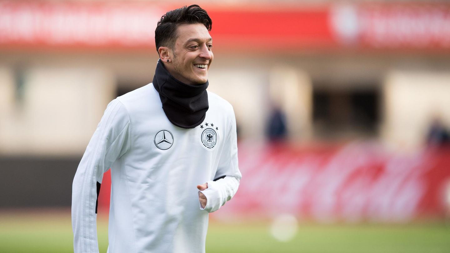 Nationalspieler Mesut Özil auf dem Platz