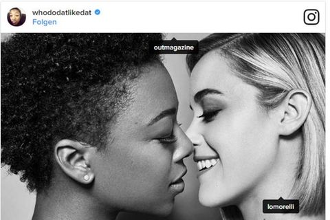 "Orange Is the New Black"-Darstellerin Samira Wiley zusammen mit Drehbuchautorin Lauren Morelli
