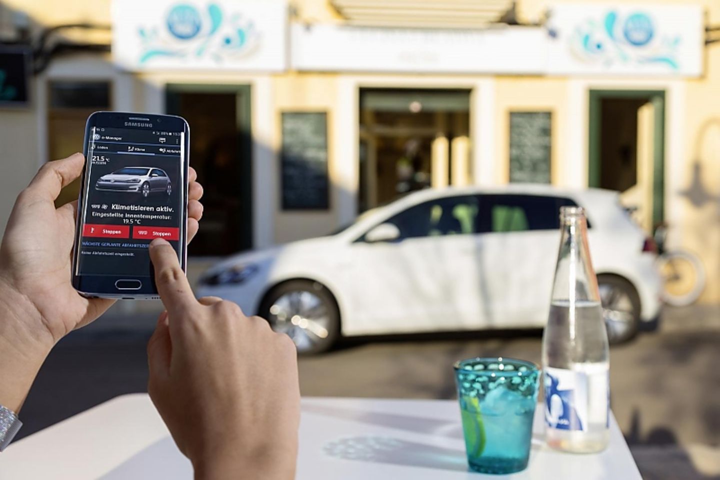 Vieles am Volkswagen E-Golf läßt sich per Smartphone überwachen