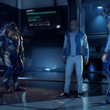 Mass Effect: Andromeda Ryder spricht auf der Nexus mit seiner Crew