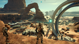 Mass Effect: Andromeda Test Ryder schaut auf seine erste Siedlung auf Eos