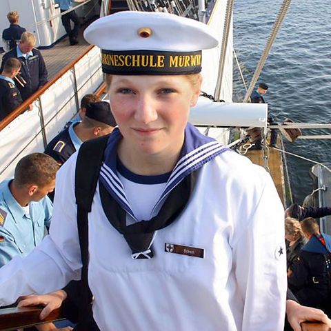 Jenny Böken auf der Gorch Fock