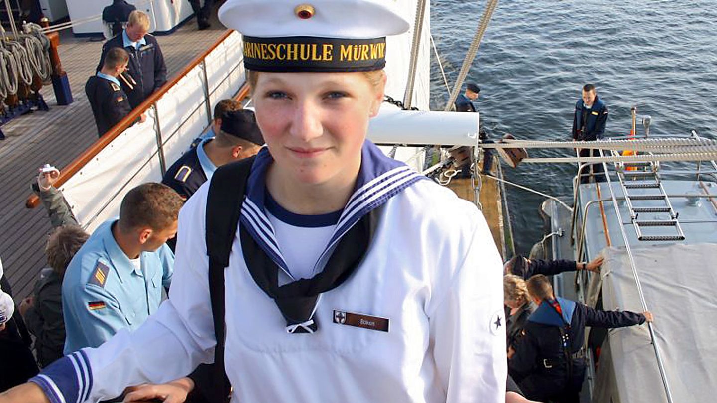 Jenny Böken auf der Gorch Fock
