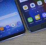 Links das neue Modell, rechts das Galaxy S7 Edge