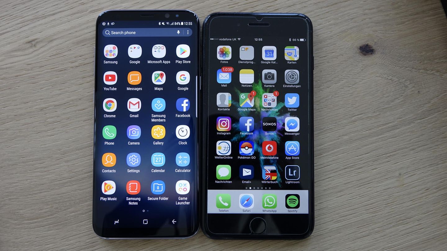 Galaxy S8+ vs. iPhone 7 Plus
