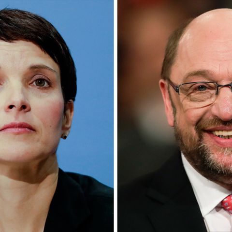 Weniger Zustimmung für die AfD und Frauke Petry, die SPD und Martin Schulz legen leicht zu