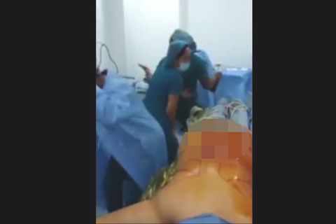 Screenshot des Videos zeigt tanzende Krankenschwestern