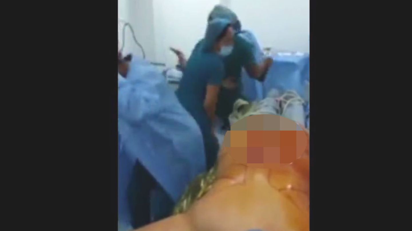 Screenshot des Videos zeigt tanzende Krankenschwestern