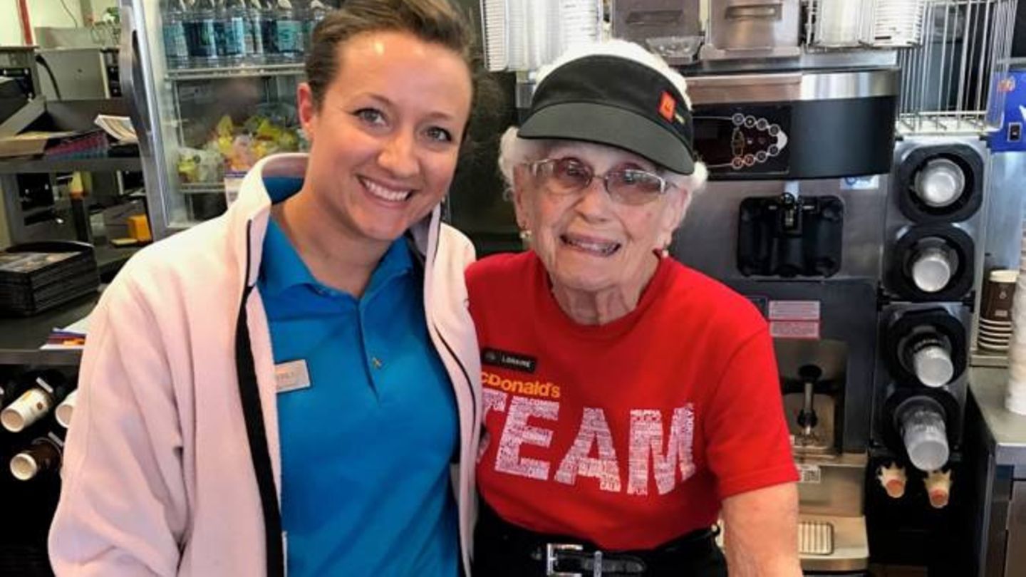 McDonald's: Lorraine Maurer(94) ist sei 44 Jahren bei McDonald's