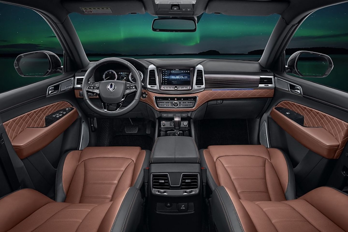 Das Cockpit des SsangYong Rexton.