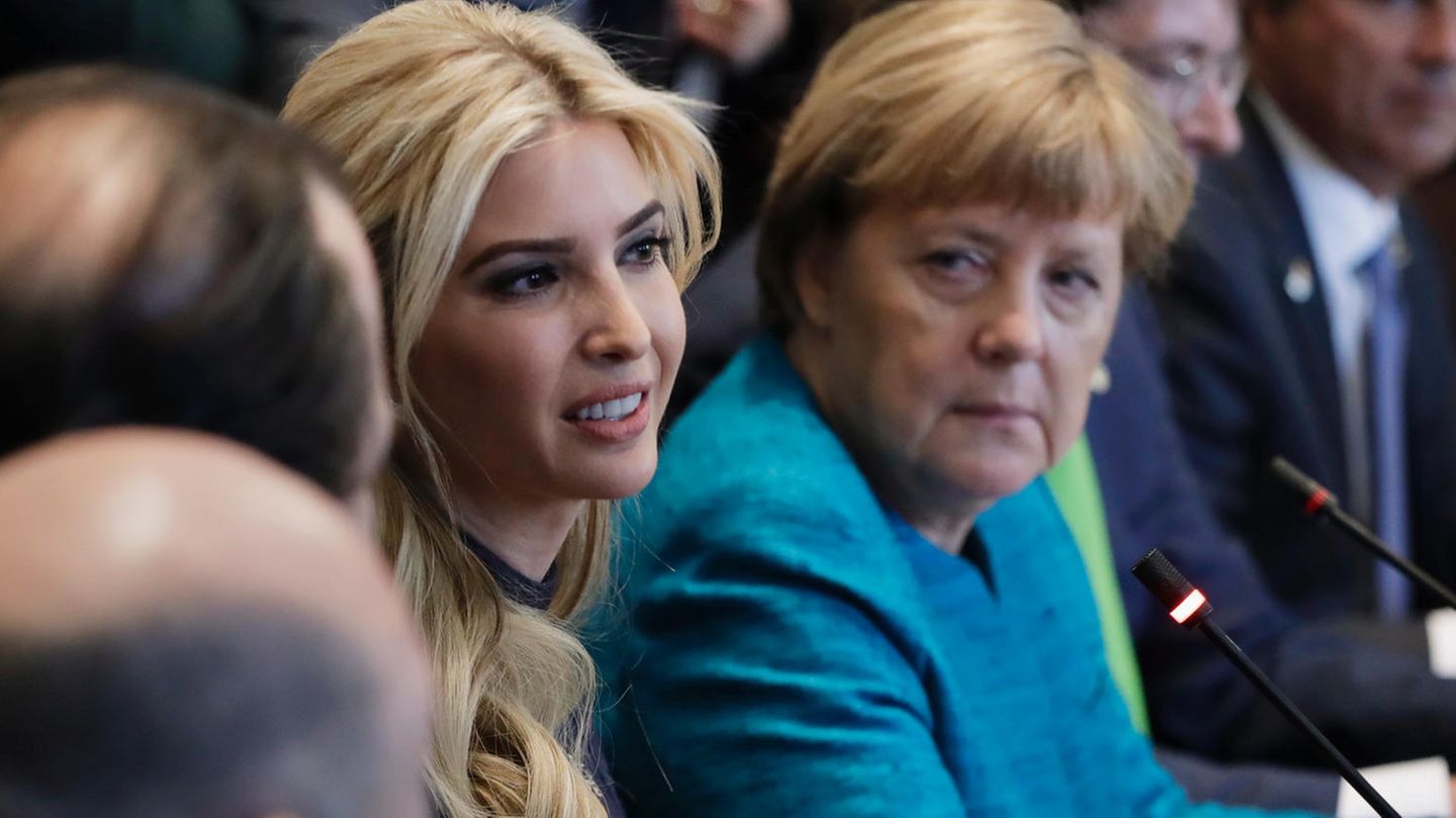 Ivanka Trump und Angela Merkel