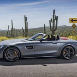 Mercedes AMG GT C Roadster - offen in der Steppe