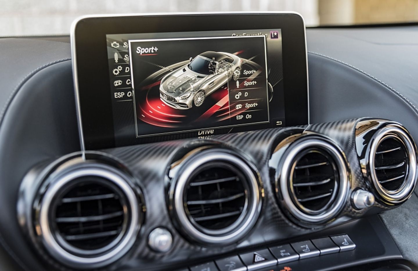 Mercedes AMG GT C Roadster - sicher zwei Lüftungsdüsen zu viel