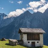 Durbegio, Bergell, Graubünden, Schweiz