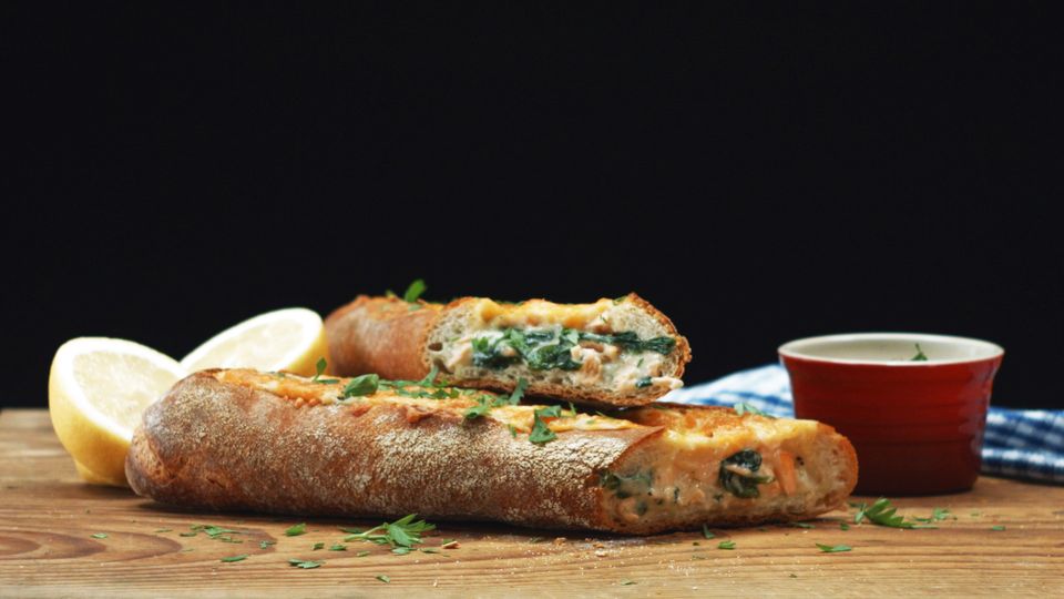 Lachs Spinat Baguette Teaserbild