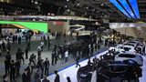 Der SsangYong-Messestand auf der Seoul Motor Show 2017.