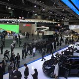 Der SsangYong-Messestand auf der Seoul Motor Show 2017.