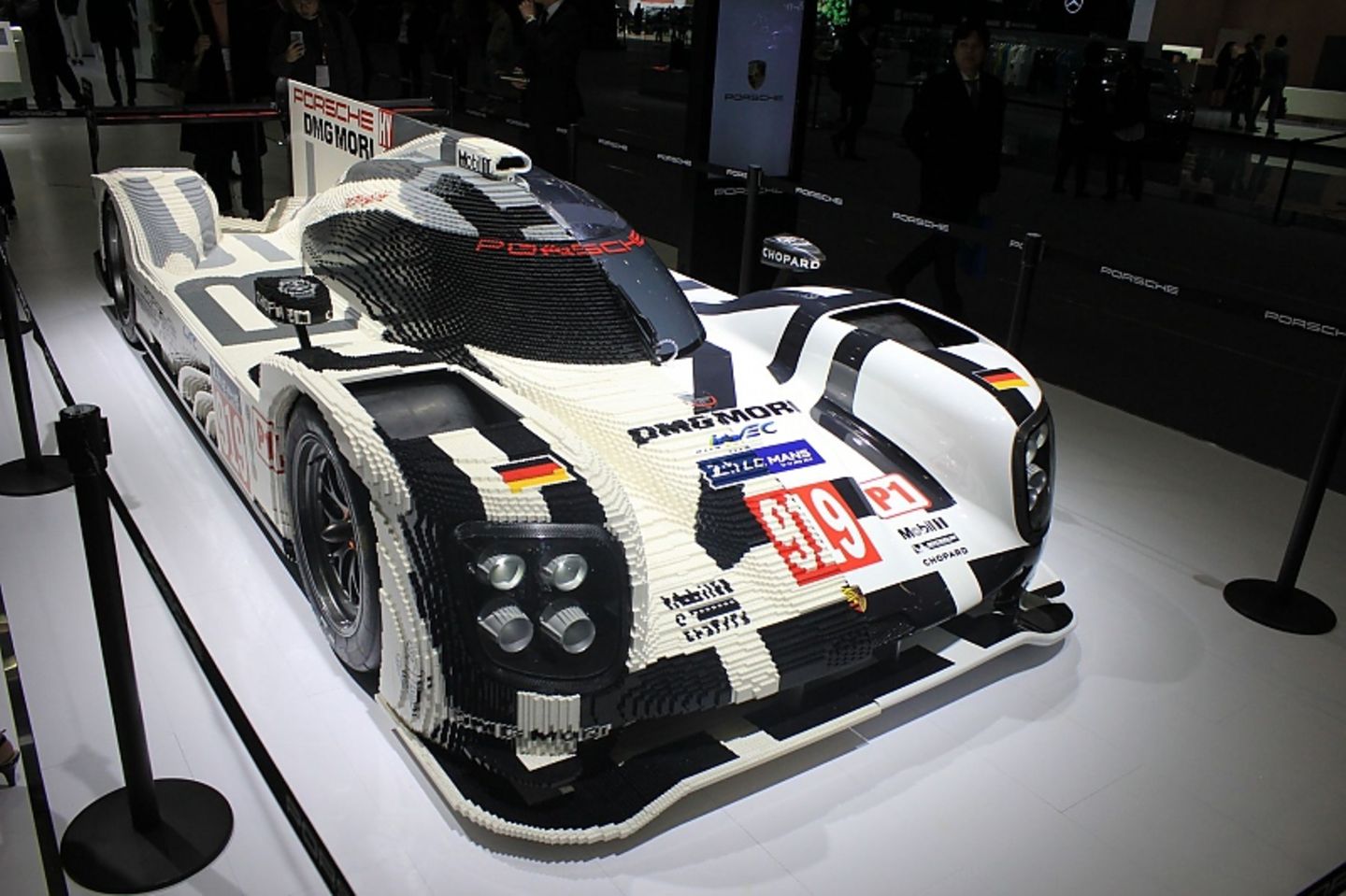 Bei Porsche war dieser Lego-Hybride der Höhepunkt.