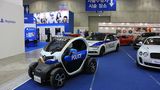 Klein aber wichtig: Der Renault Twizzy als Polizeiwagen.