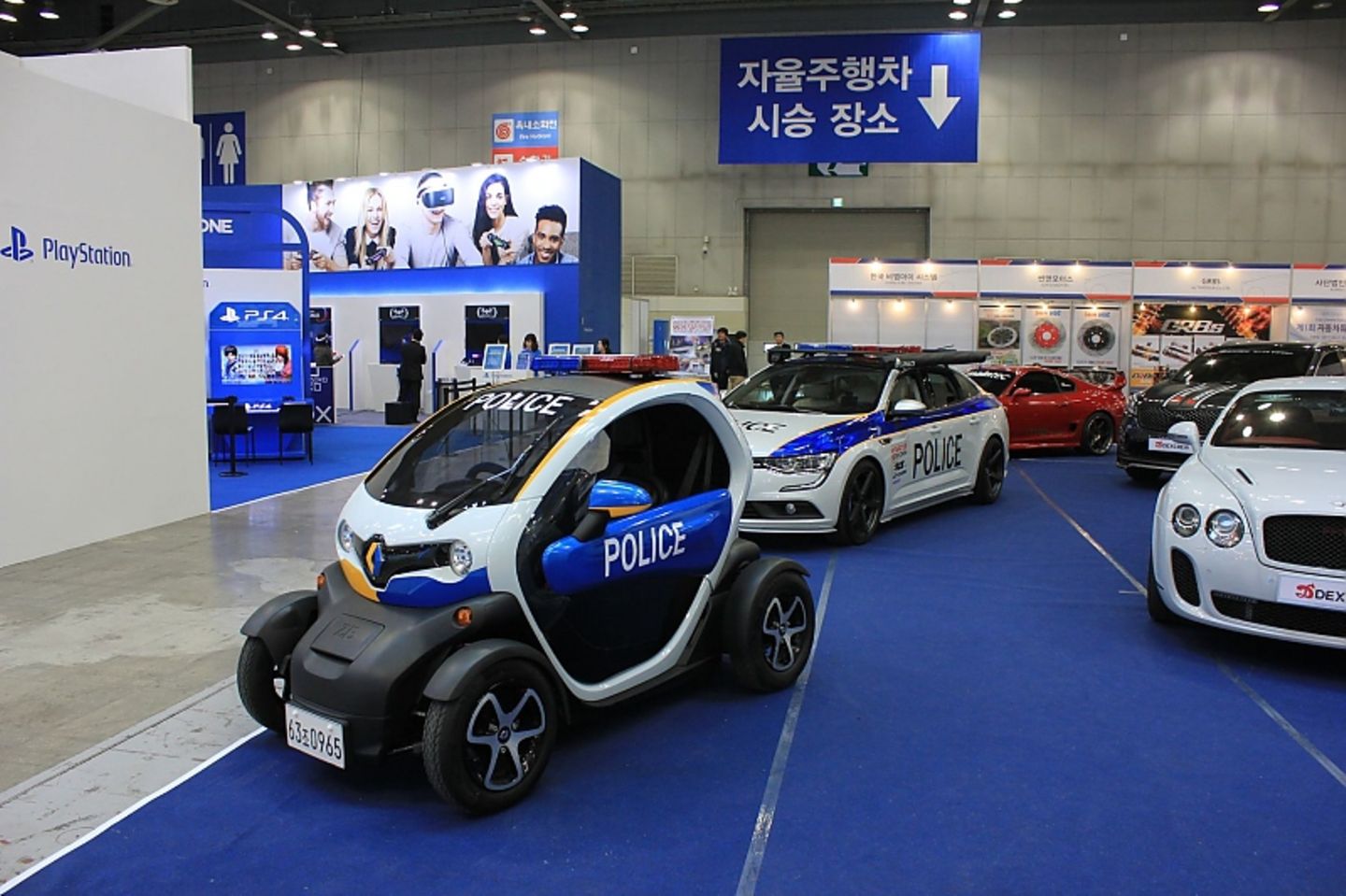 Klein aber wichtig: Der Renault Twizzy als Polizeiwagen.