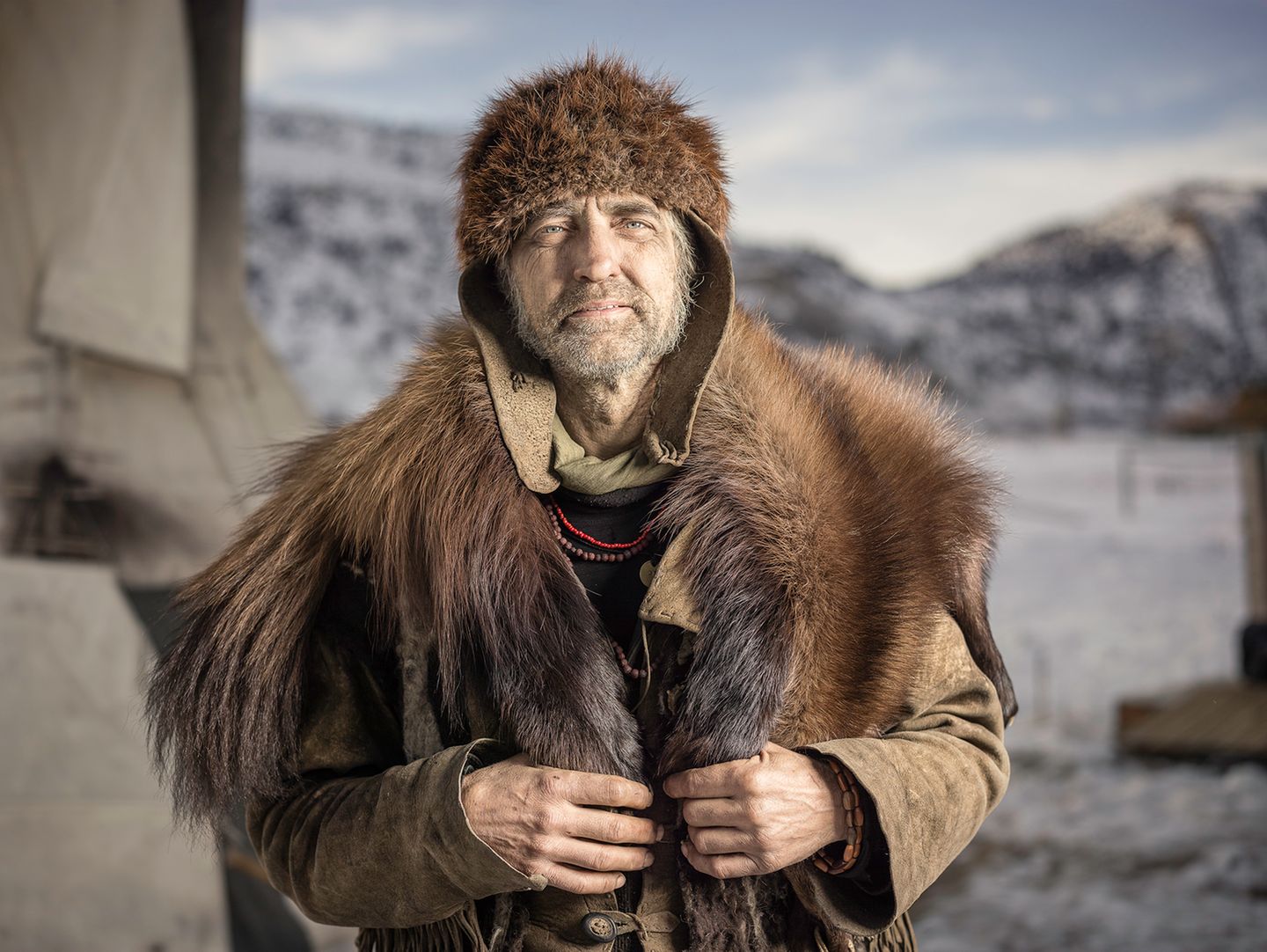 Gilles Gemberling lebt in einem Tipi