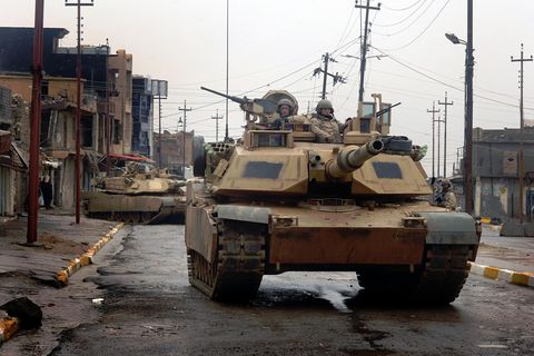 M1A2 des 3. gepanzerten US-Kavallerieregiments in Tal Afar/Irak.