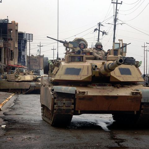 M1A2 des 3. gepanzerten US-Kavallerieregiments in Tal Afar/Irak.