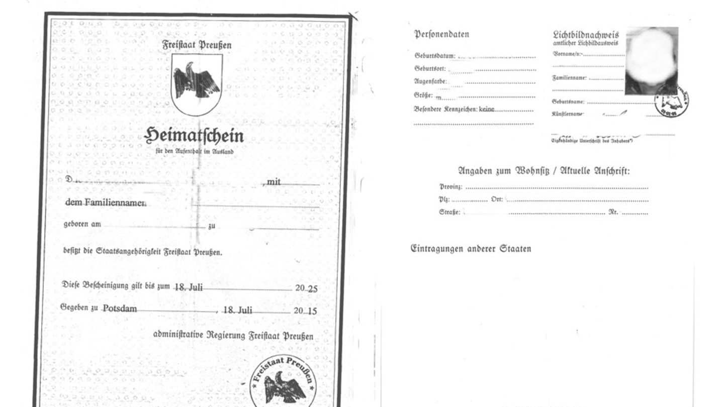 Phantasiedokument "Heimatschein für den Aufenthalt im Ausland"