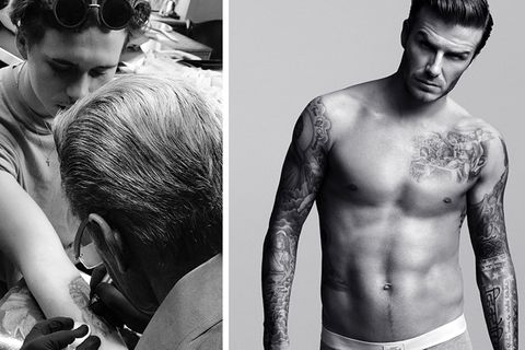Brooklyn und David Beckham