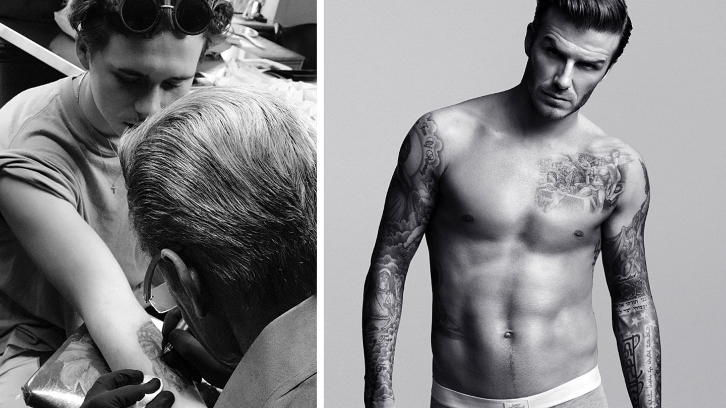 Brooklyn und David Beckham