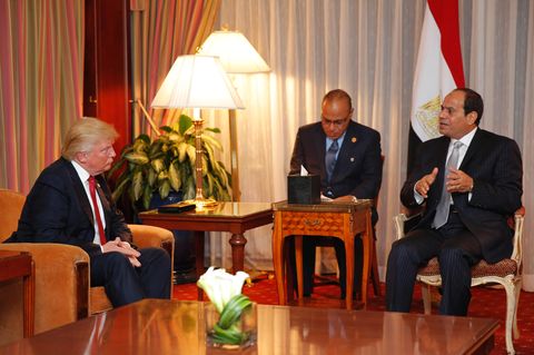 Al-Sisi und Donald Trump