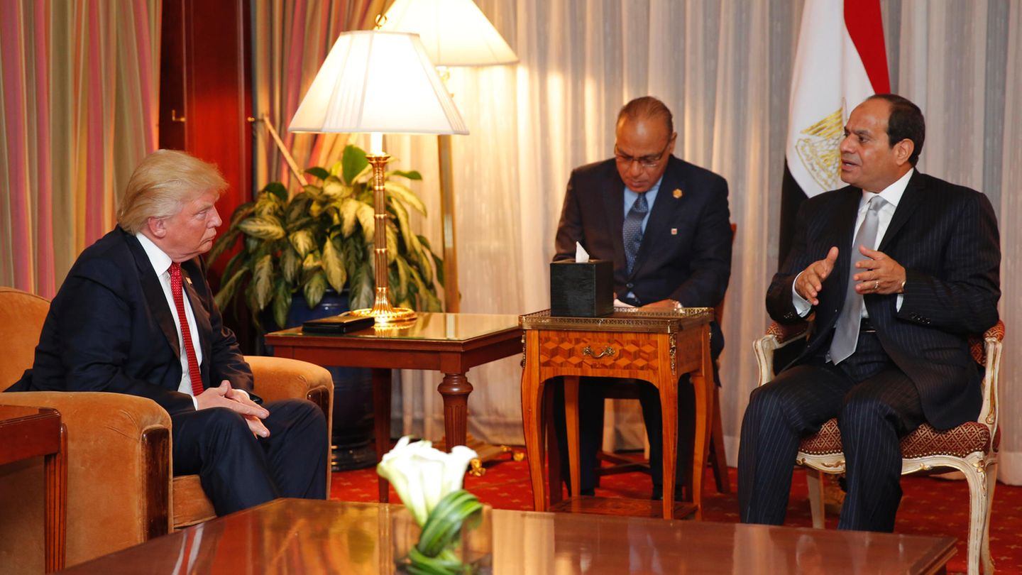 Al-Sisi und Donald Trump
