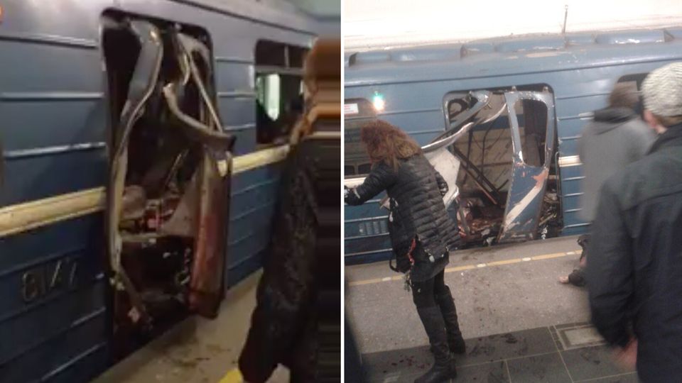 St. Petersburg: Augenzeugenvideos zeigen Chaos nach Explosion in U-Bahn St. Petersburg: Augenzeugenvideos zeigen Chaos nach Explosion in U-Bahn