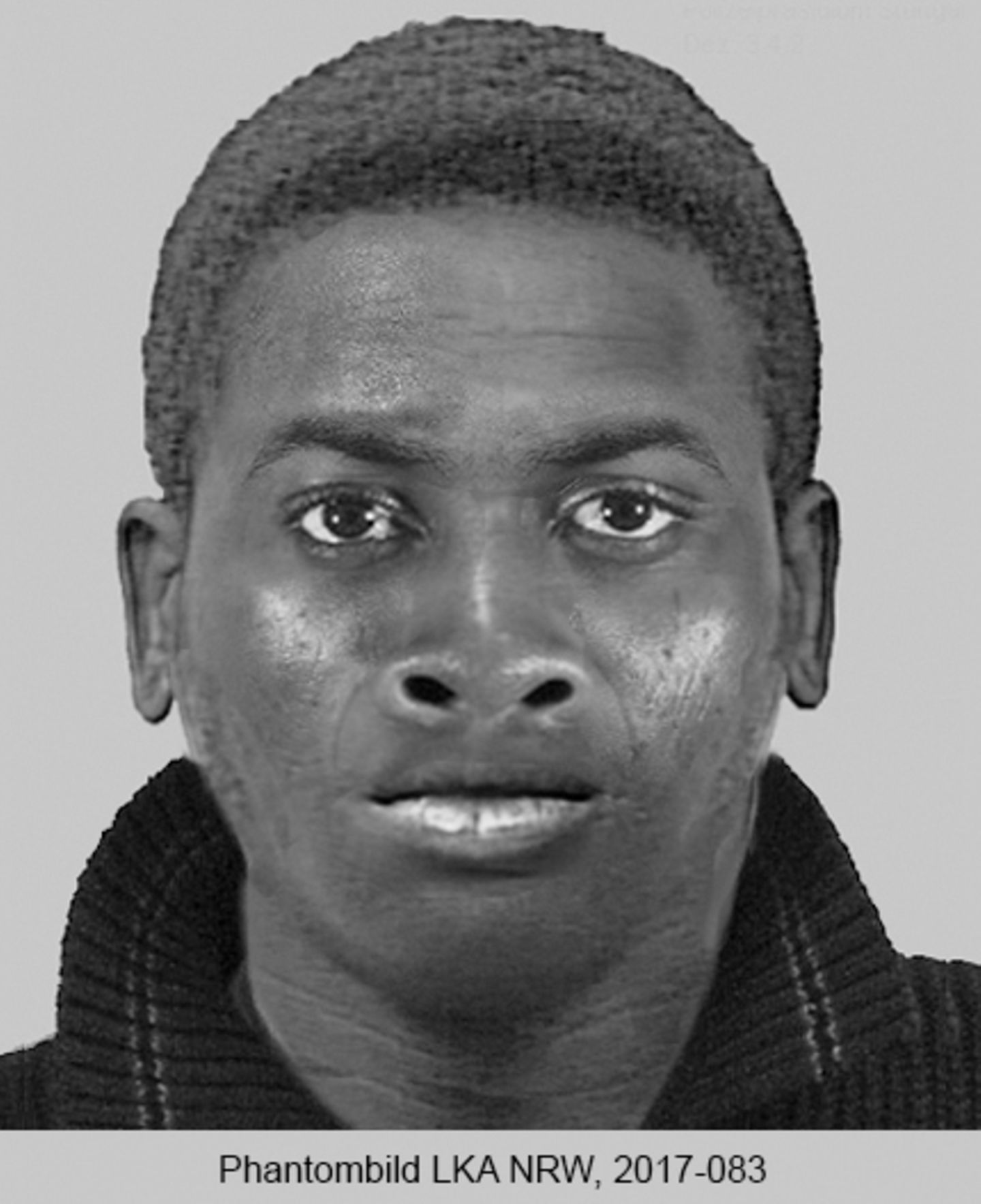 Phantombild des Täters, der in Bonn eine Frau vergewaltigt haben soll
