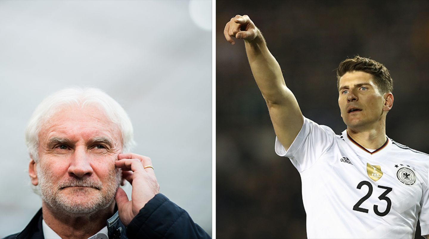 Mario Gomez und Rudi Völler