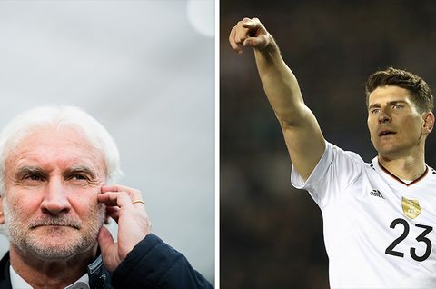 Mario Gomez und Rudi Völler