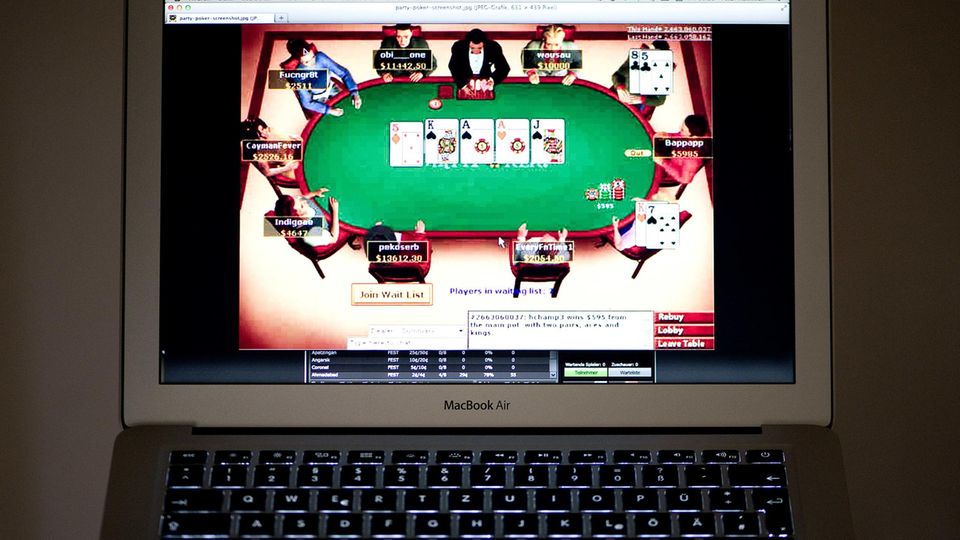 Die Oberfläche einer Online-Pokerseite. Glücksspiel im Netz ist in Deutschland weitgehend illegal.