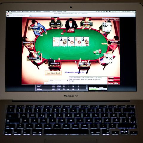 Die Oberfläche einer Online-Pokerseite. Glücksspiel im Netz ist in Deutschland weitgehend illegal.